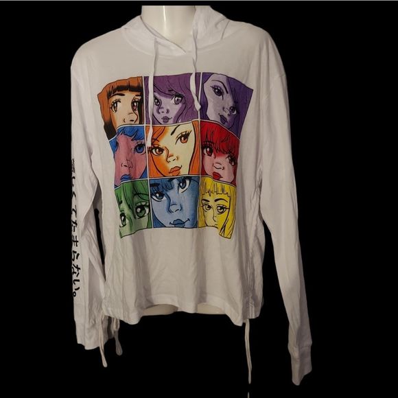 Tops - Anime Cartoon Hoodie Long Sleeve Tee NWT